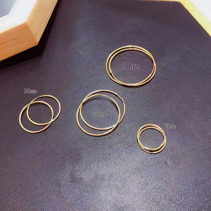Real 18K gold hoop earrings pure solid AU750 minimalist earrings exquisite jewelry gifts for women 241121