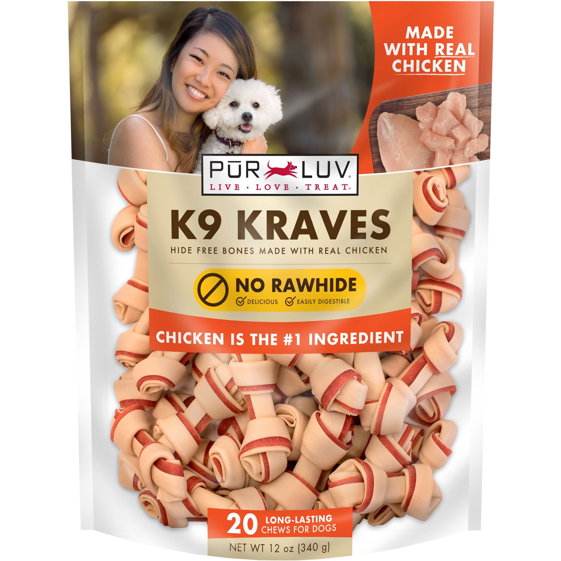 Pur Luv K9 Kraves Chicken Dog Treats