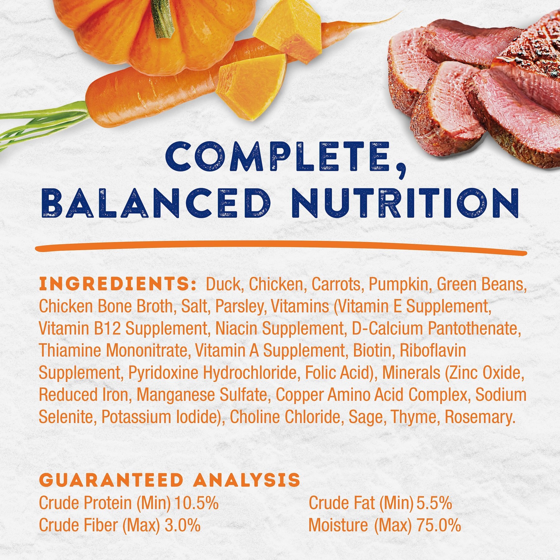 Natural Balance Platefulls Savory Duck & Pumpkin Recipe Wet Dog Food