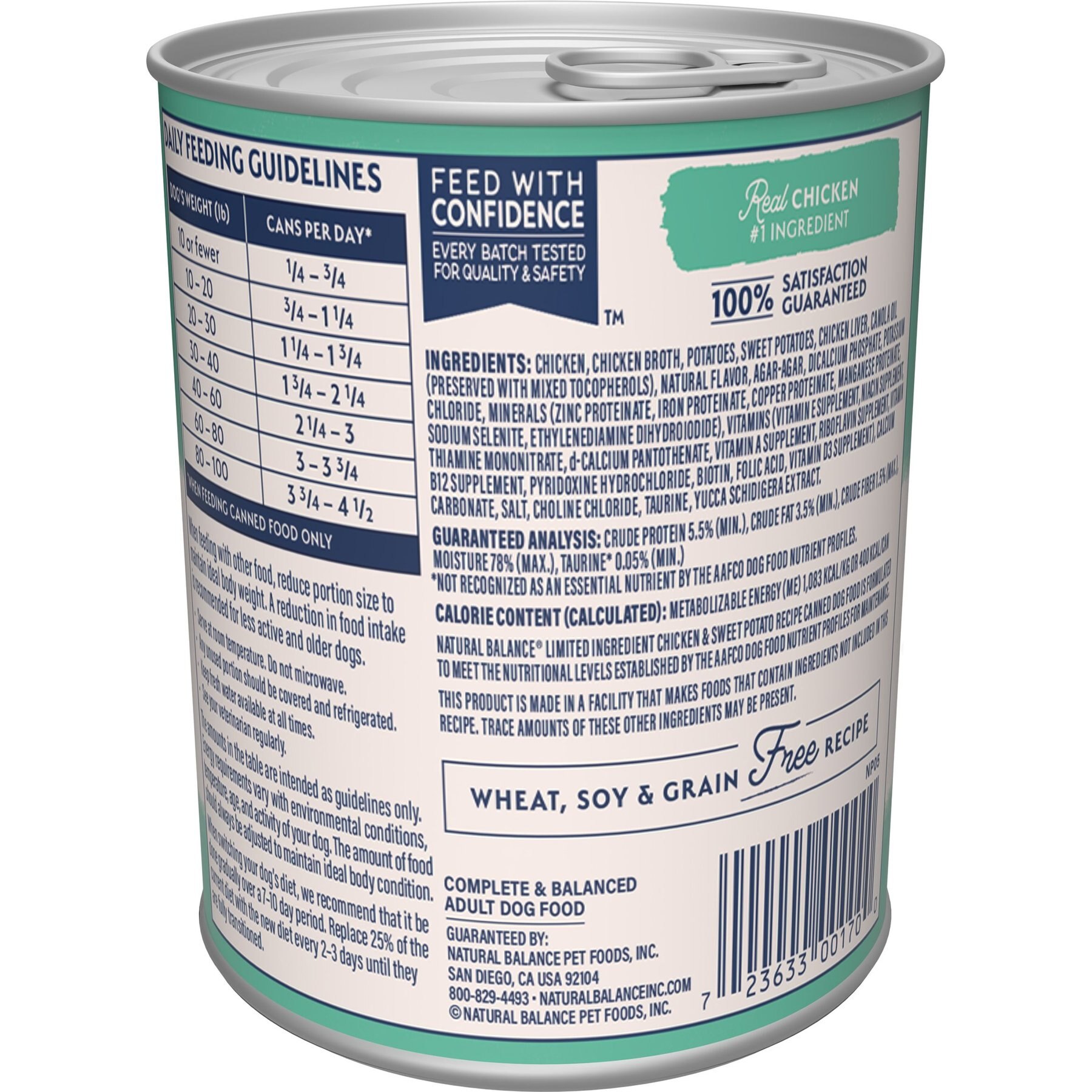 Natural Balance L.I.D. Limited Ingredient Diets Chicken & Sweet Potato Formula Grain-Free Canned Dog Food