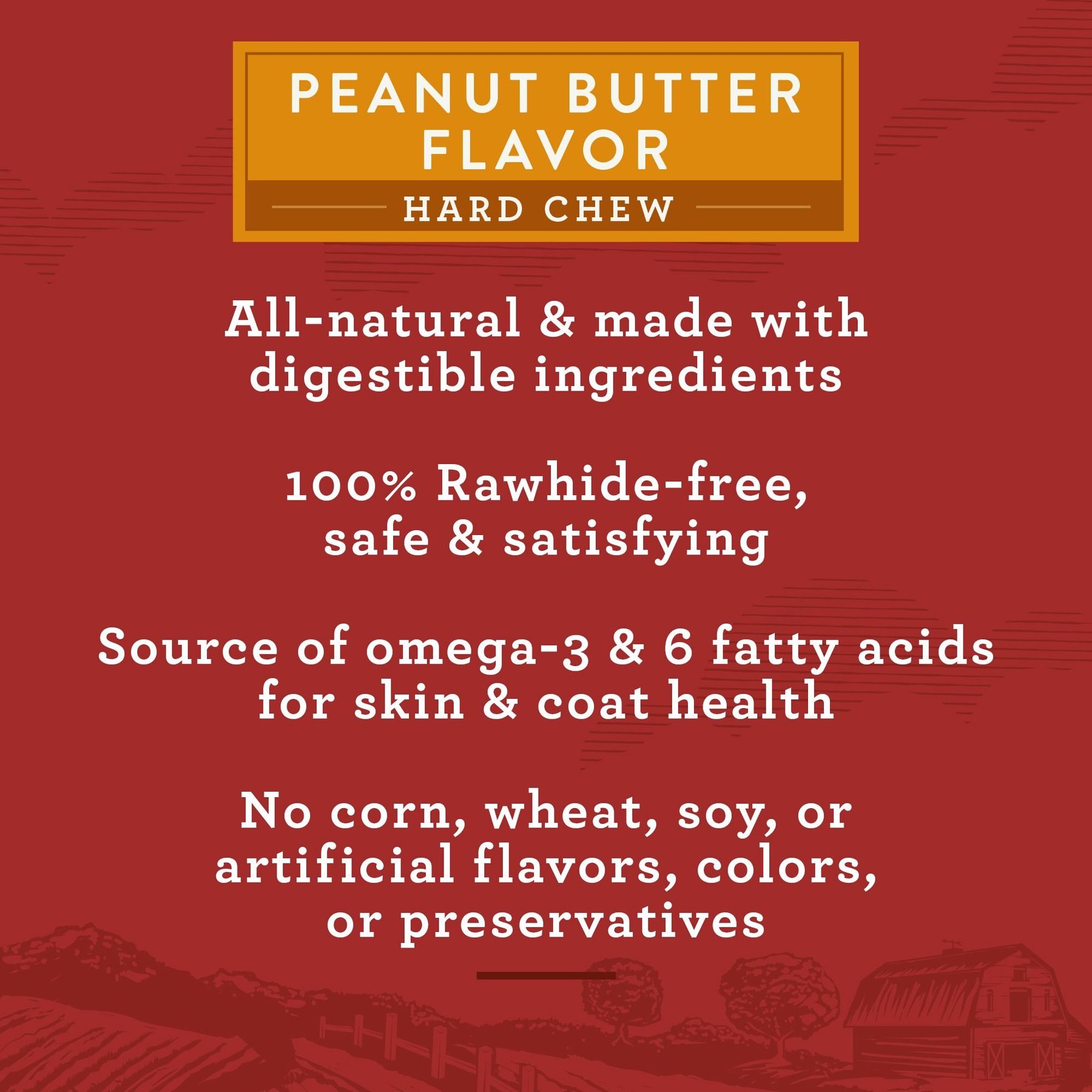 True Acre Foods Hearty Bones Peanut Butter Flavored Treats, 16-oz bag