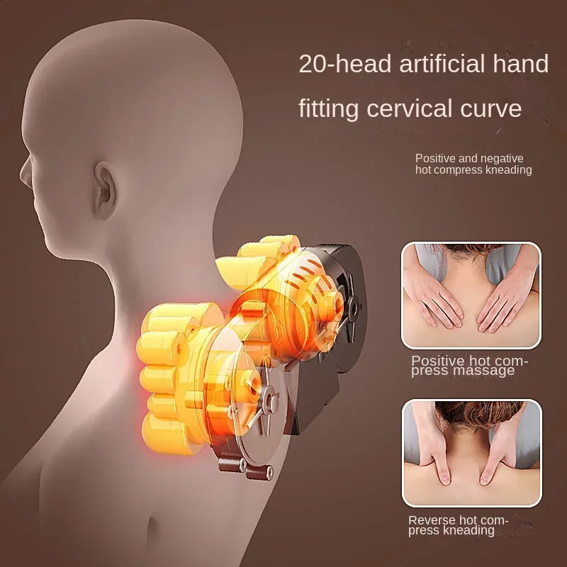 Electric massage pad vibration heating infrared massage pad neck back feet whole body pain relief body relaxation 241121