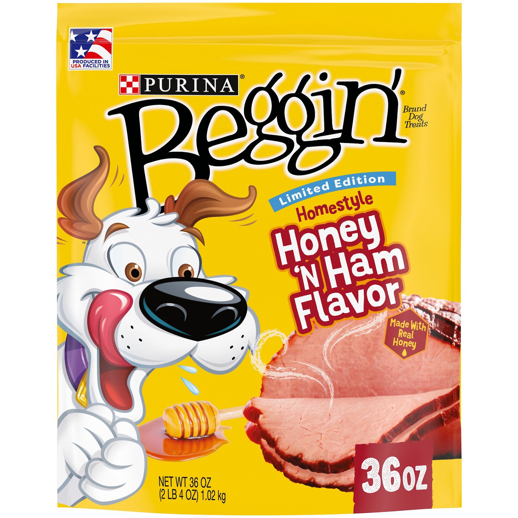Purina Beggin' Limited Edition Homestyle! Honey N Ham Flavored Dog Treat