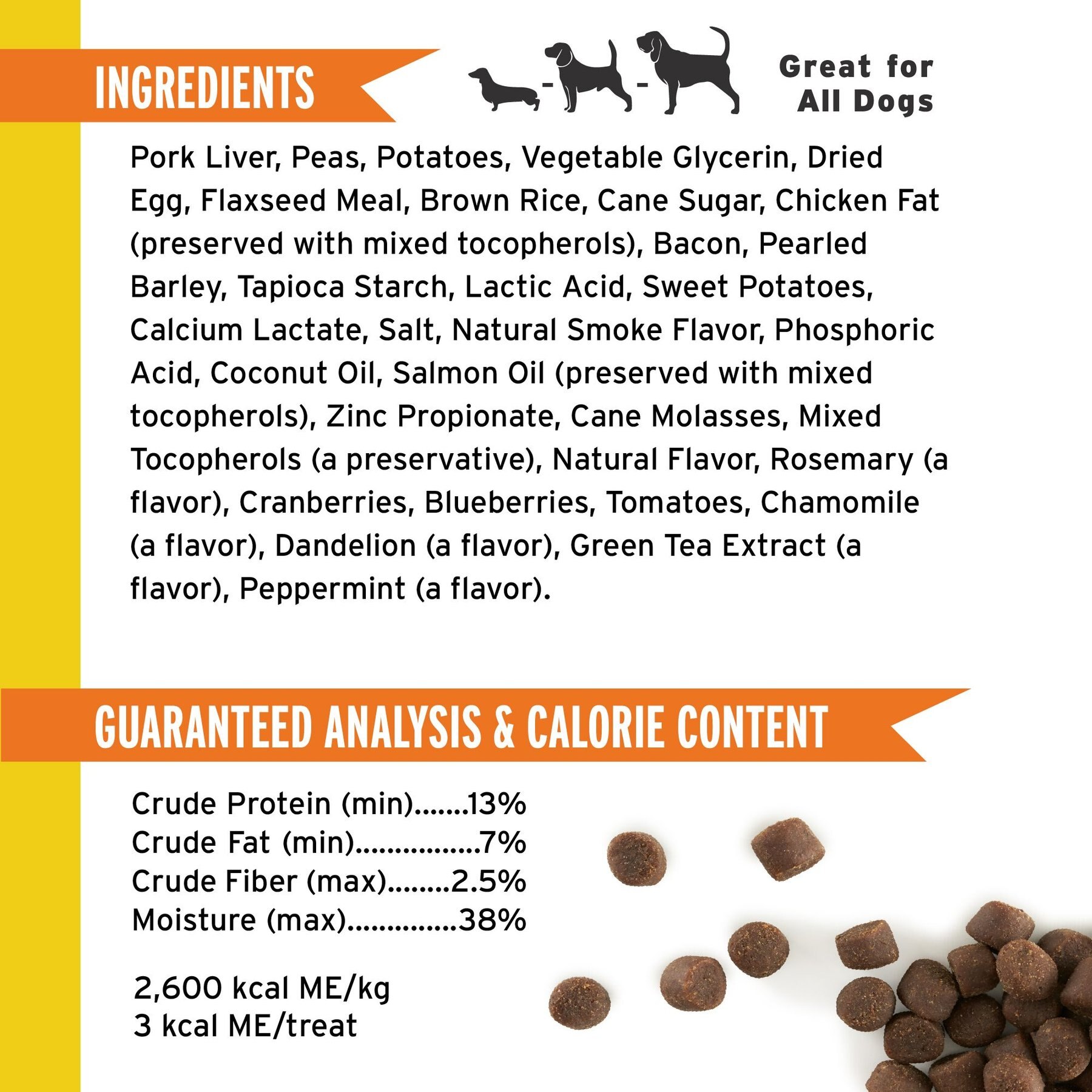 Pet Botanics Training Reward Bacon Flavor Dog Treats