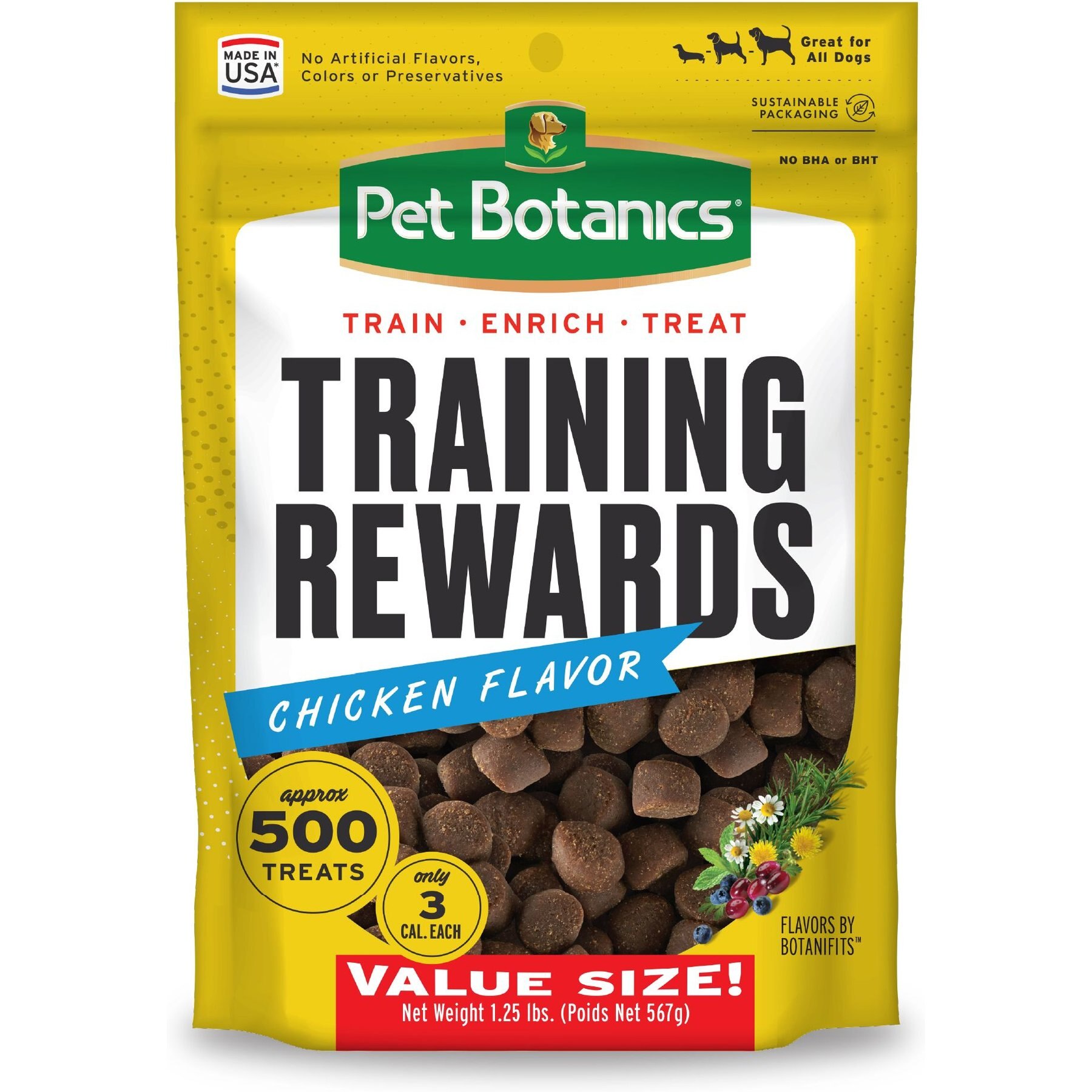 Pet Botanics Training Reward Chicken Flavor Dog Treats