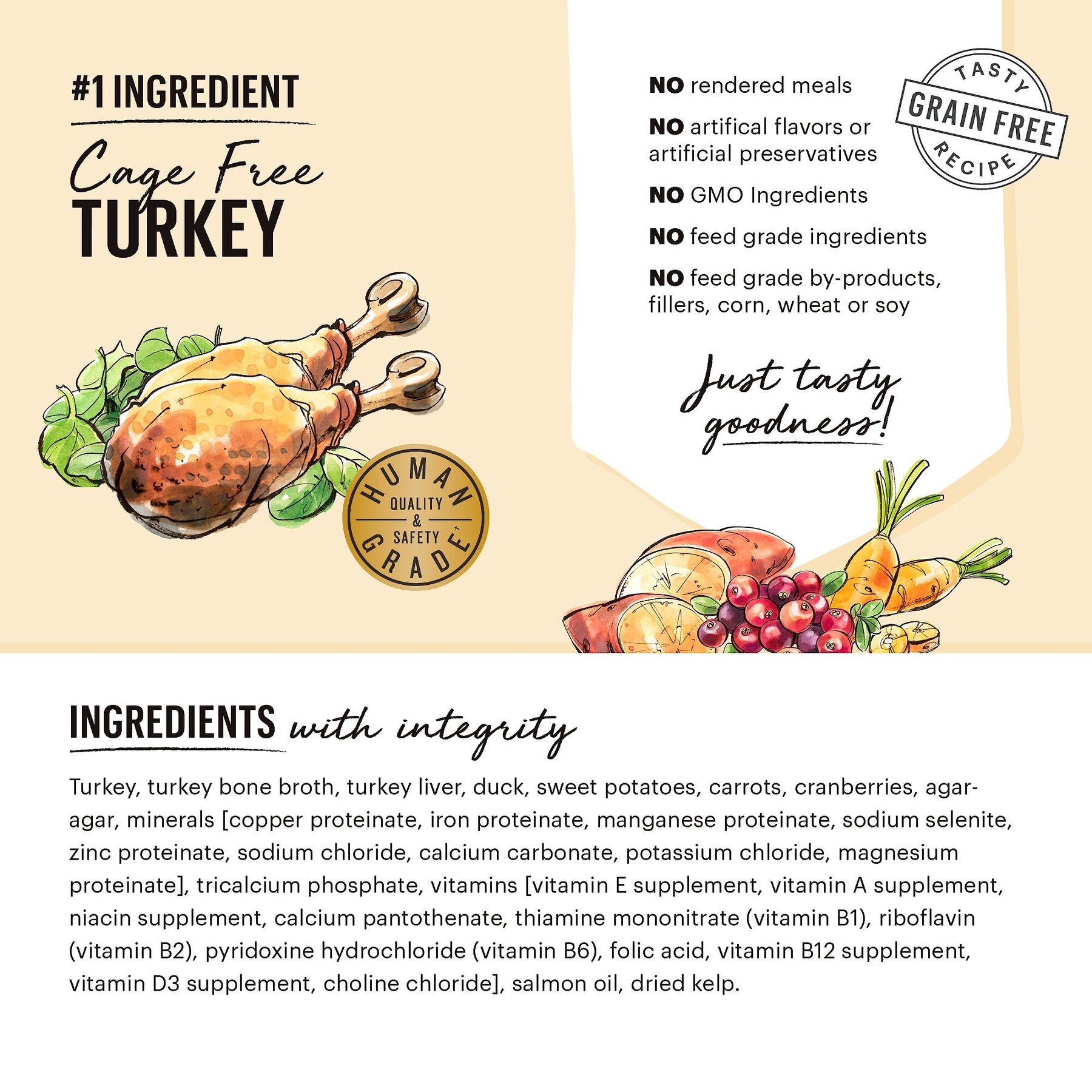 'The Honest Kitchen Butcher Block Pate Turkey, Duck & Root Veggies Wet Dog Food, 10.5-oz bag, case of 6