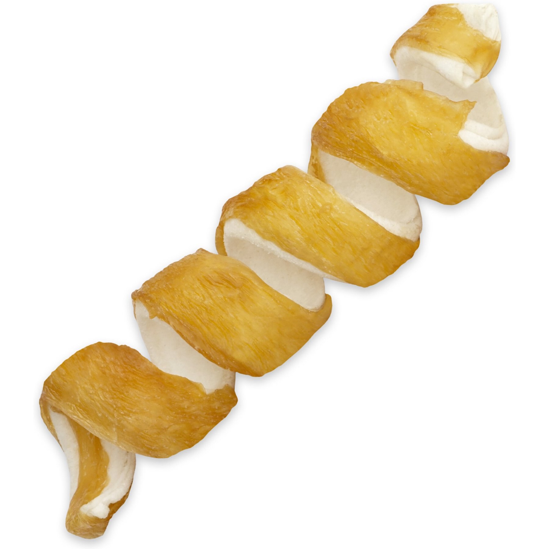 Chomp'ems 6" Beefhide Spiral with Chicken Dog Treats, 2 count
