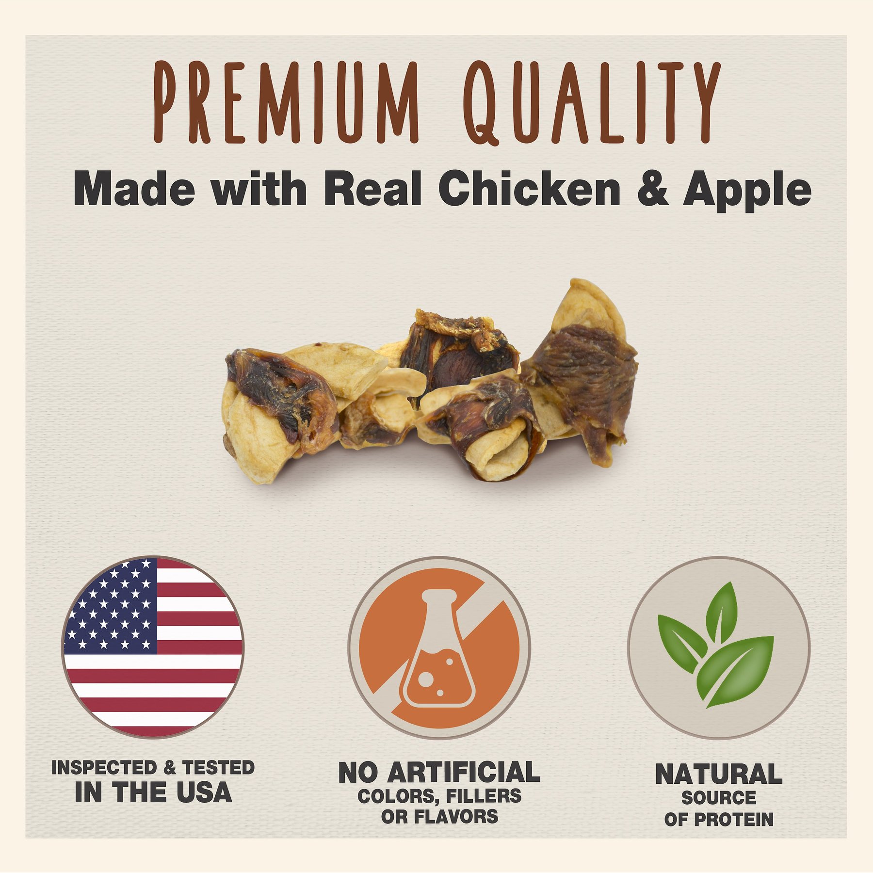 Cadet Gourmet Chicken & Apple Wrapped Dog Treats
