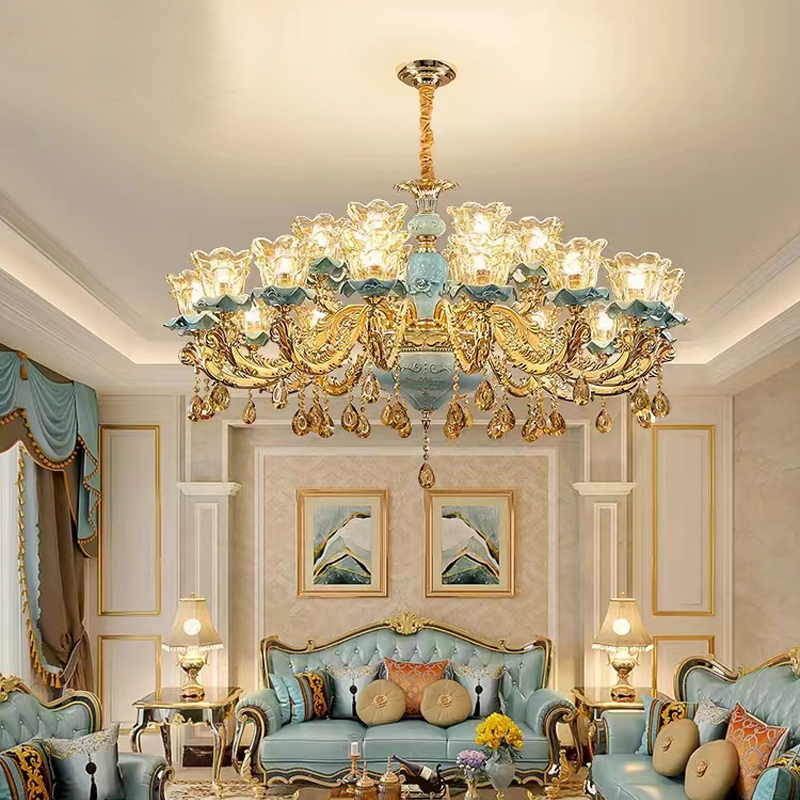 Modern Crystal Chandelier Living Room Lustres De Cristal Decoration Chandeliers Atmosphere Restaurant Home Lighting Indoor Lamp