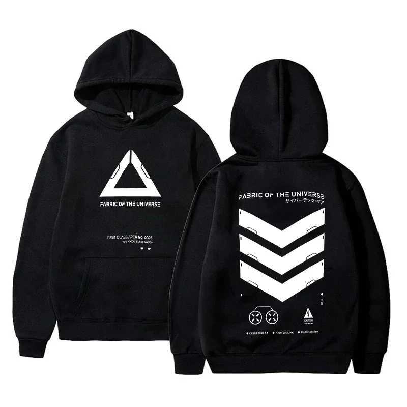 Cosmic Fabric Techwear Network Punk Street Fashion Hoodie Casual Street Roller Skateboarding Running Sweatshirt Cyberpunk Style X2411201