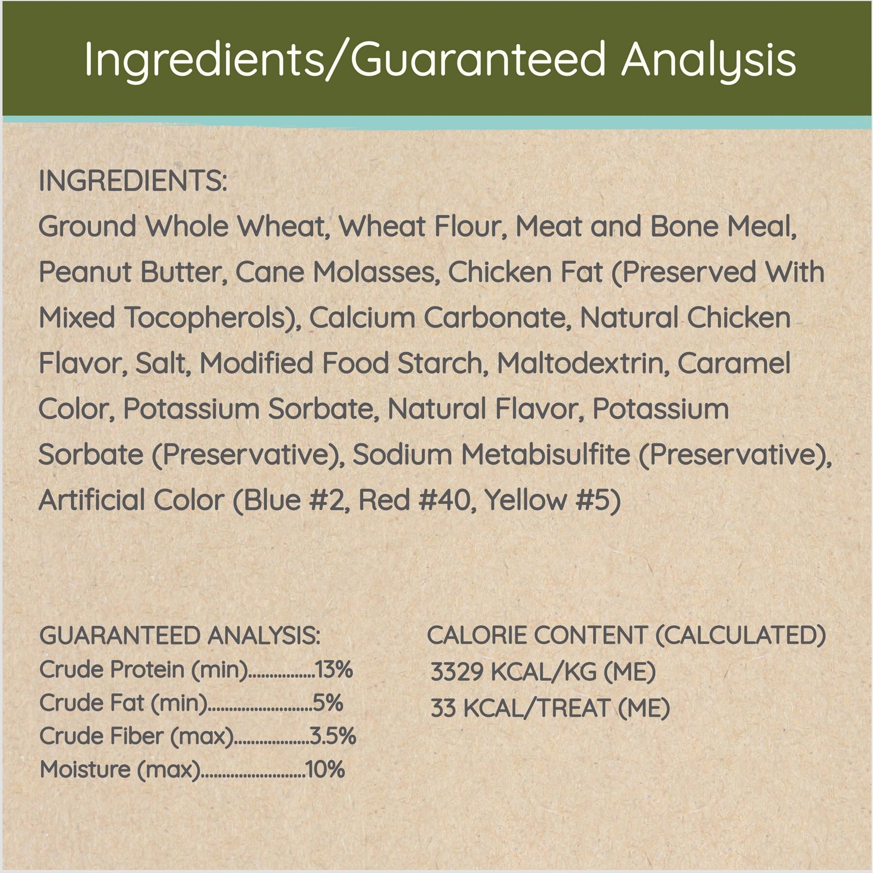 Howl's Kitchen Canine Cookies Peanut Butter & Molasses Flavor Dog Treats
