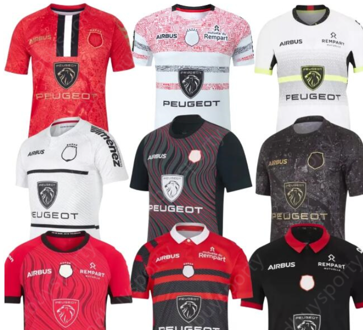 2425 Toulouse BIARRITZ Racing 92 rugby jersey 22 23 FRENCH ParisUnion Bordeaux Begles Perpignan Ernest Wallon Warm Up size S-5XL shirt