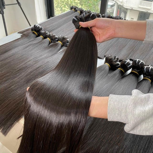 Straight Vietnamese Raw Human Hair Bundles Hair Wefts Unprocessed Natural Color Hair Extension 1 Bundles Deal