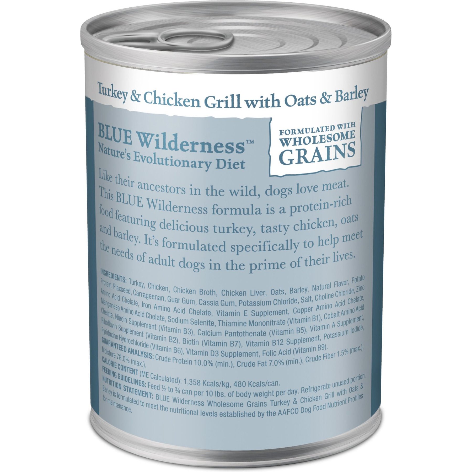 Blue Buffalo Wilderness Turkey & Chicken Grill with Oats & Barley Adult Wet Dog Food