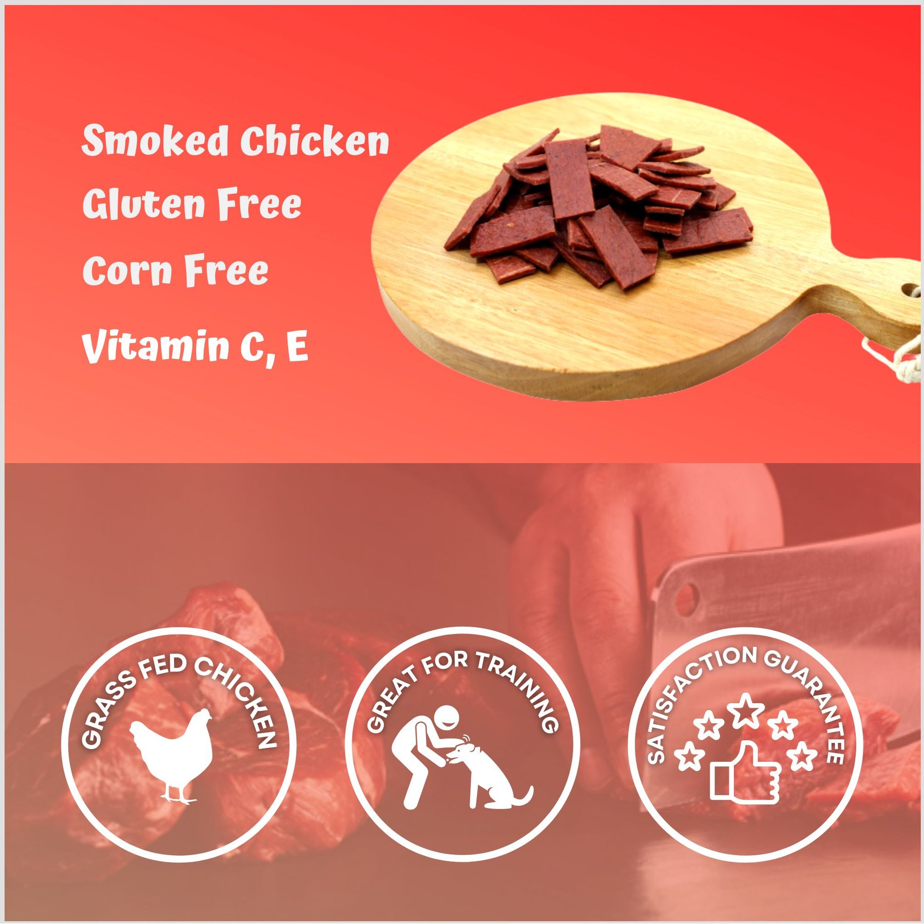 Trick or Snack Chicken & Blueberry Flavored Steak Dog Treats, 1-lb bag