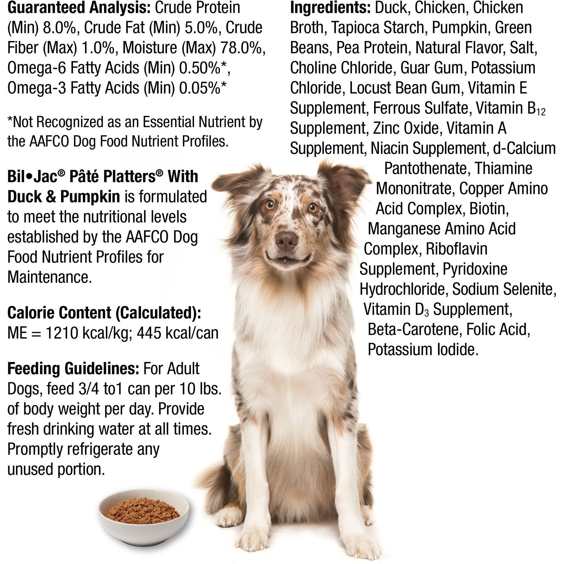 Bil-Jac Pate Platters with Duck & Pumpkin Canned Dog Food