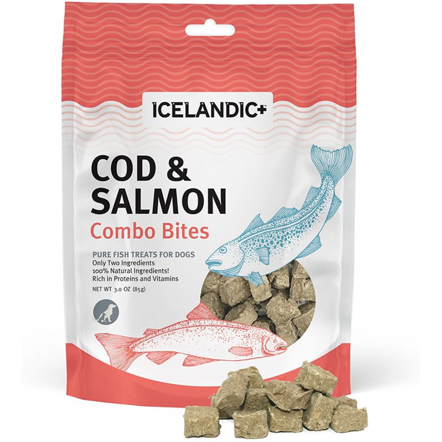 Icelandic+ Grain-Free Cod & Salmon Combo Bites Dog Treats