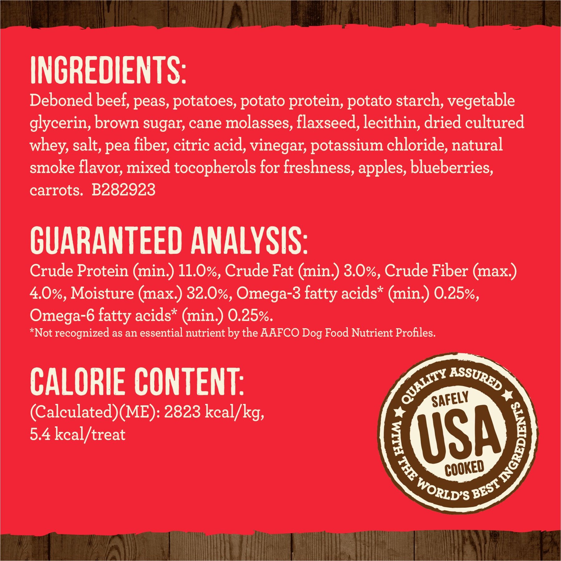 Merrick Power Bites Real Texas Beef Recipe Grain-Free Soft & Chewy Dog Treats