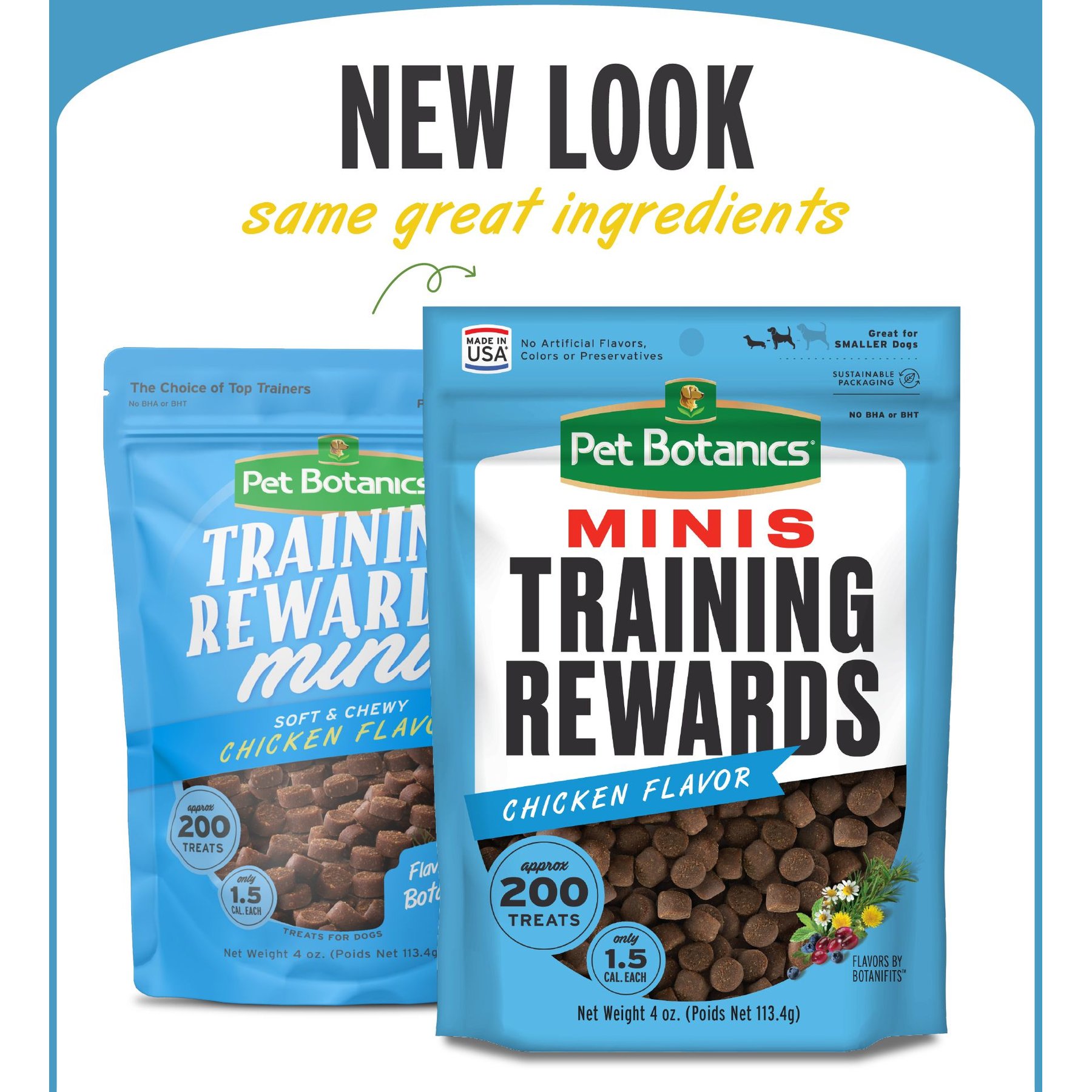 Pet Botanics Mini Training Reward Chicken Flavor Dog Treats