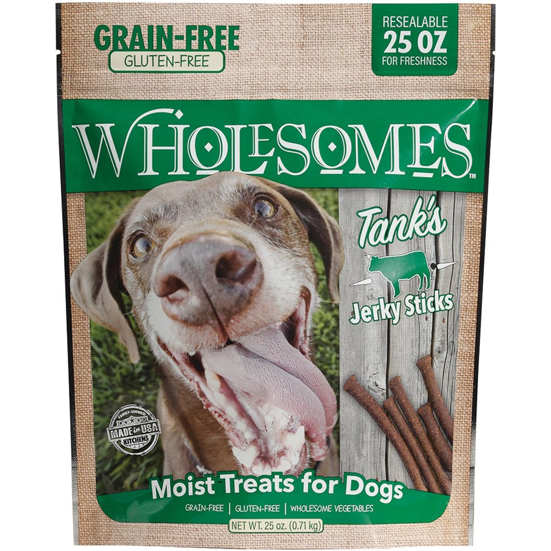 Wholesomes Tank's Jerky Sticks Grain-Free Dog Treats
