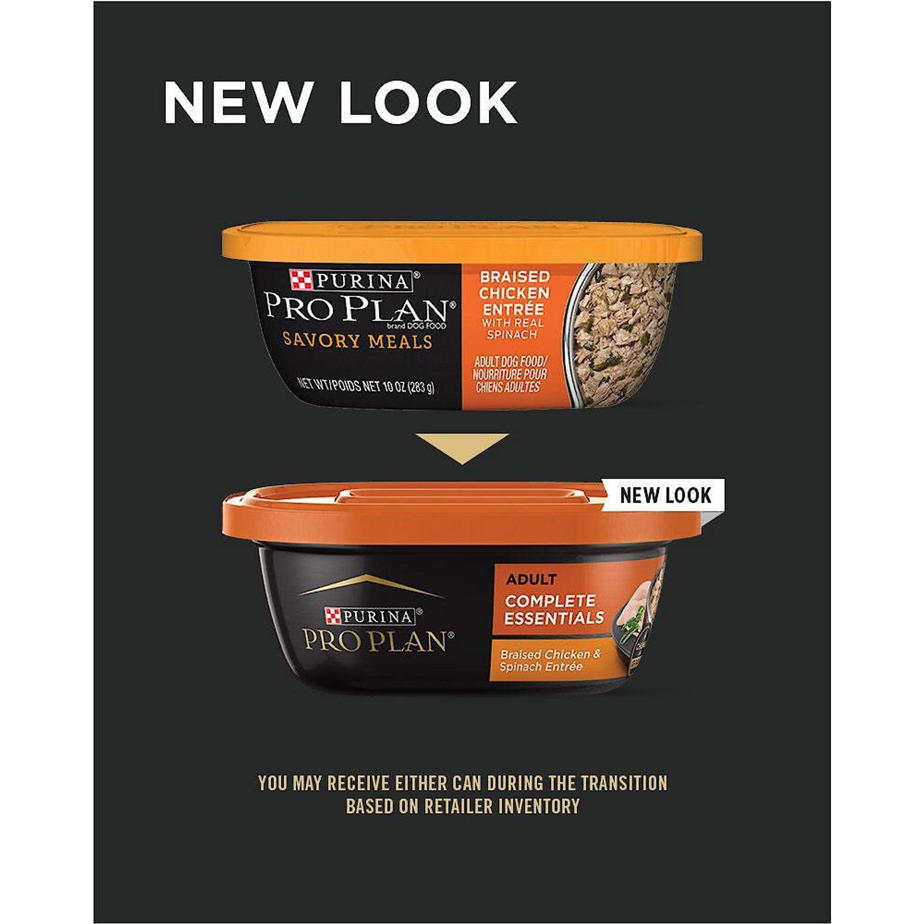 Purina Pro Plan Savory Meals Braised Chicken & Spinach Entree Wet Dog Food