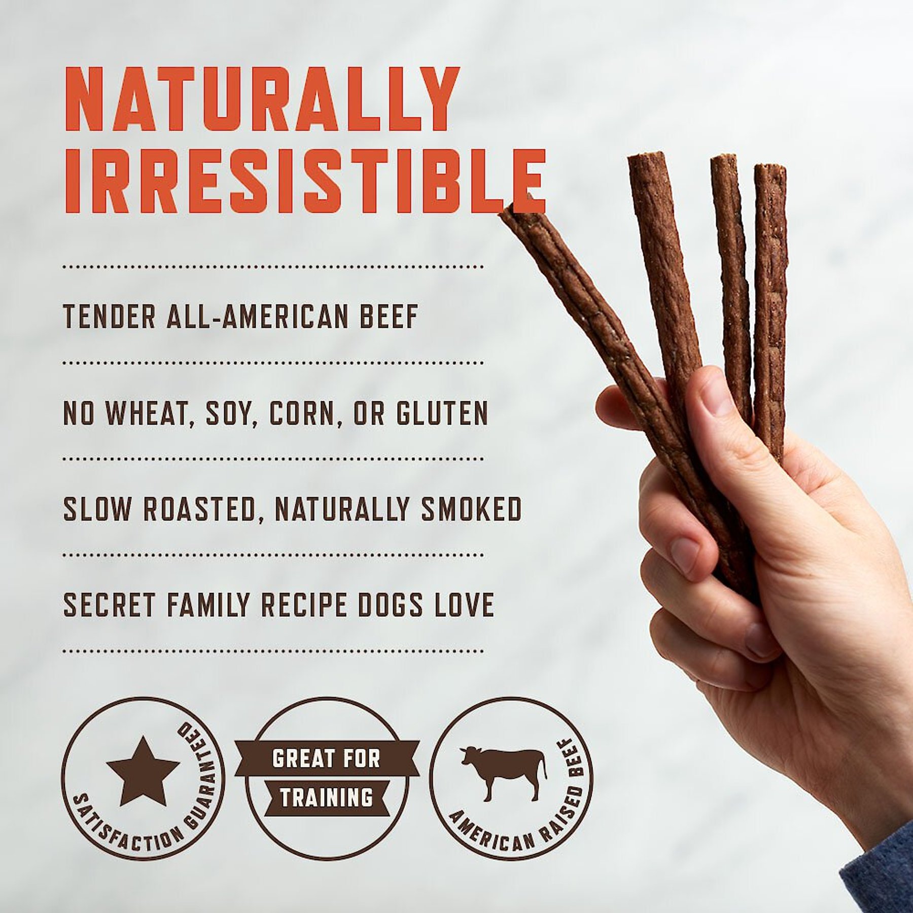 Rocco & Roxie Supply Co. Gourmet Beef Jerky Dog Sticks, 16-oz bag