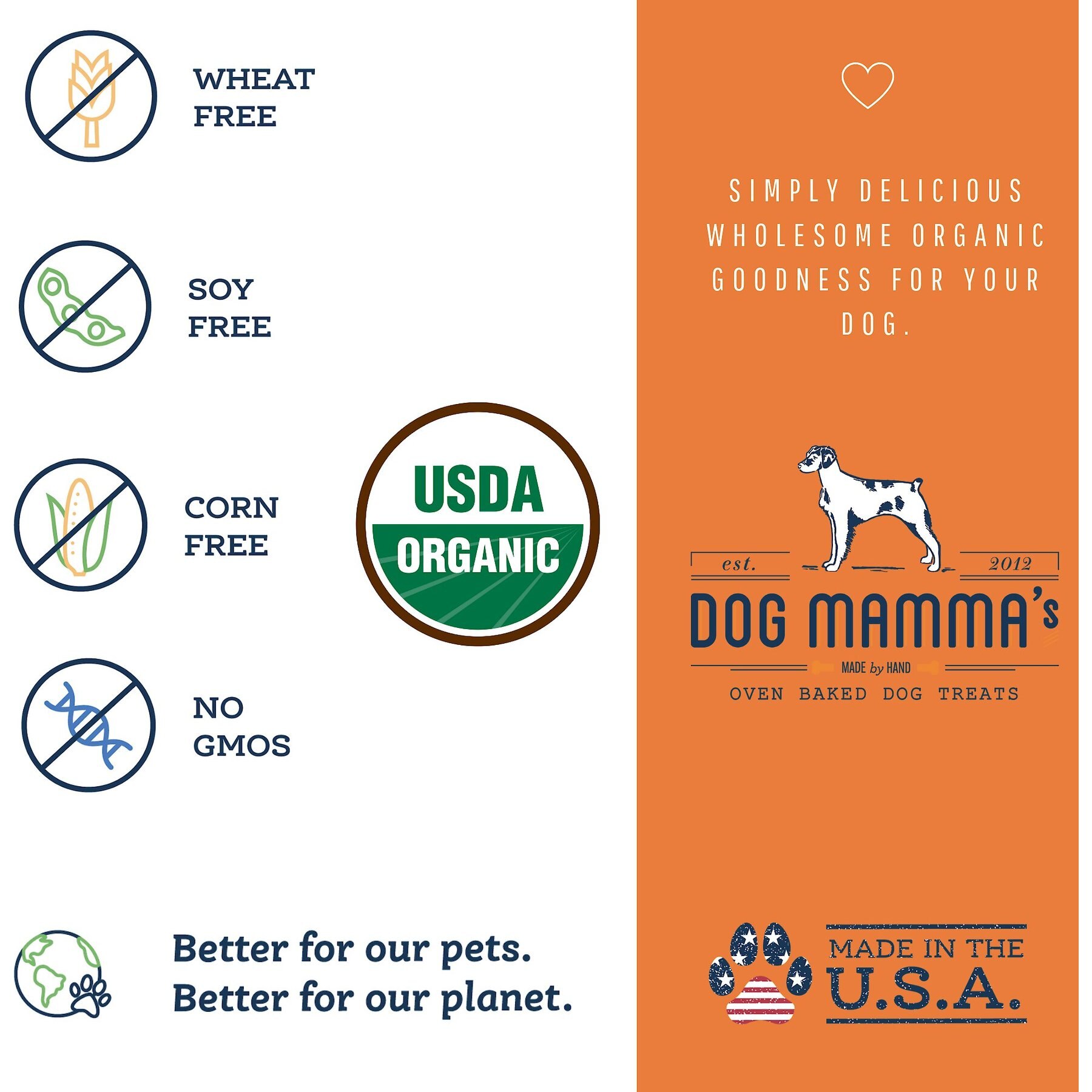 Dog Mamma’s Organic Variety Dog Treats, 4.6-oz bag