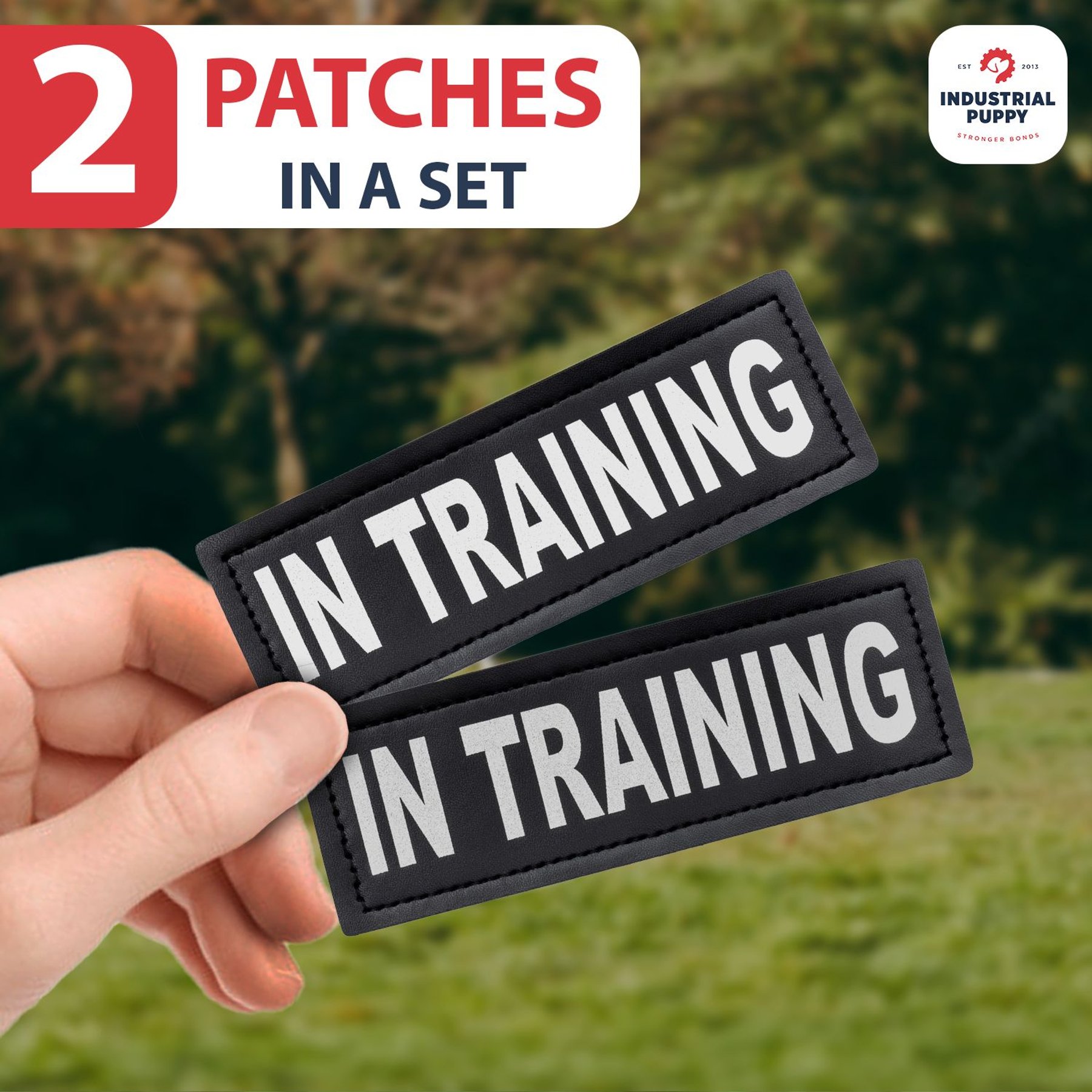 Industrial Puppy Dog In Training Patches, 2 count