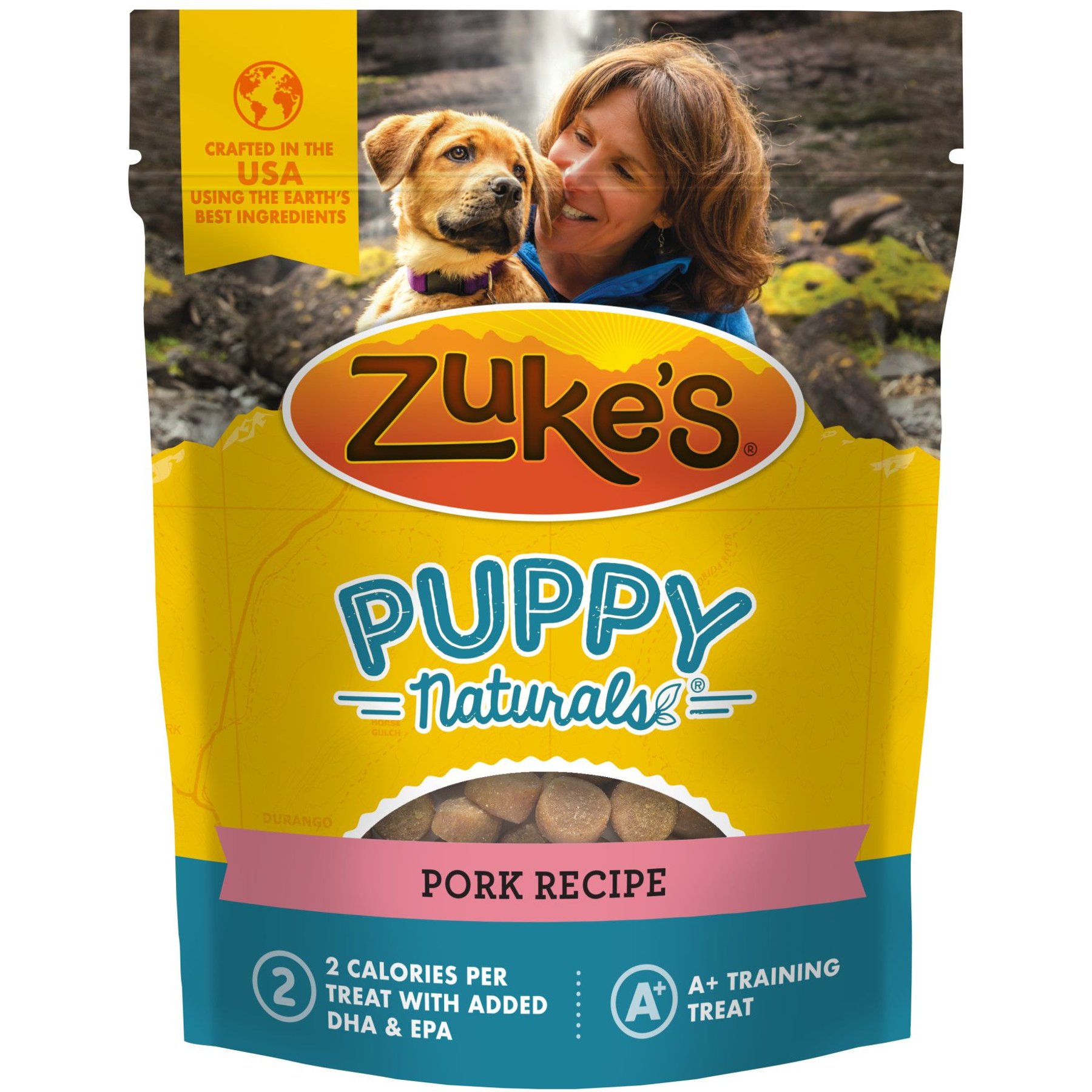 Zuke's Puppy Naturals Pork & Chickpea Recipe Grain-Free Dog Treats