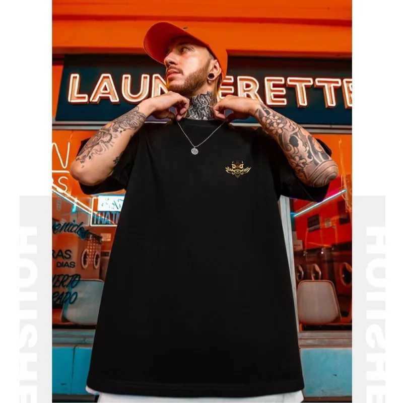 Men's T-Shirts M-8XL Chinese Style Retro Awakening Lion Print Men T Shirt Oversized Sports Short Slve Tshirt Round Neck T-shirts Y240420
