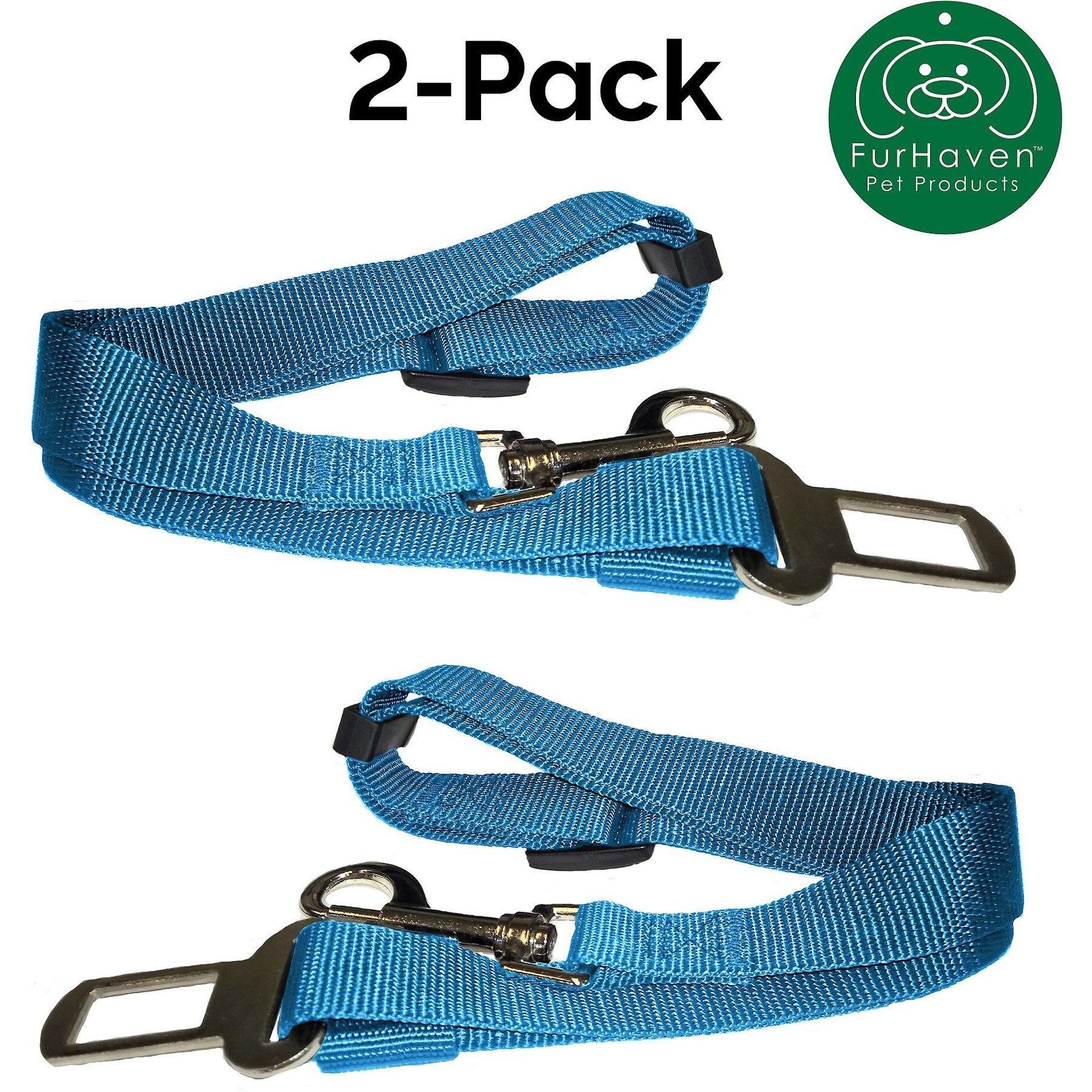FurHaven Car Dog Seat Belt & Clip, 2 count