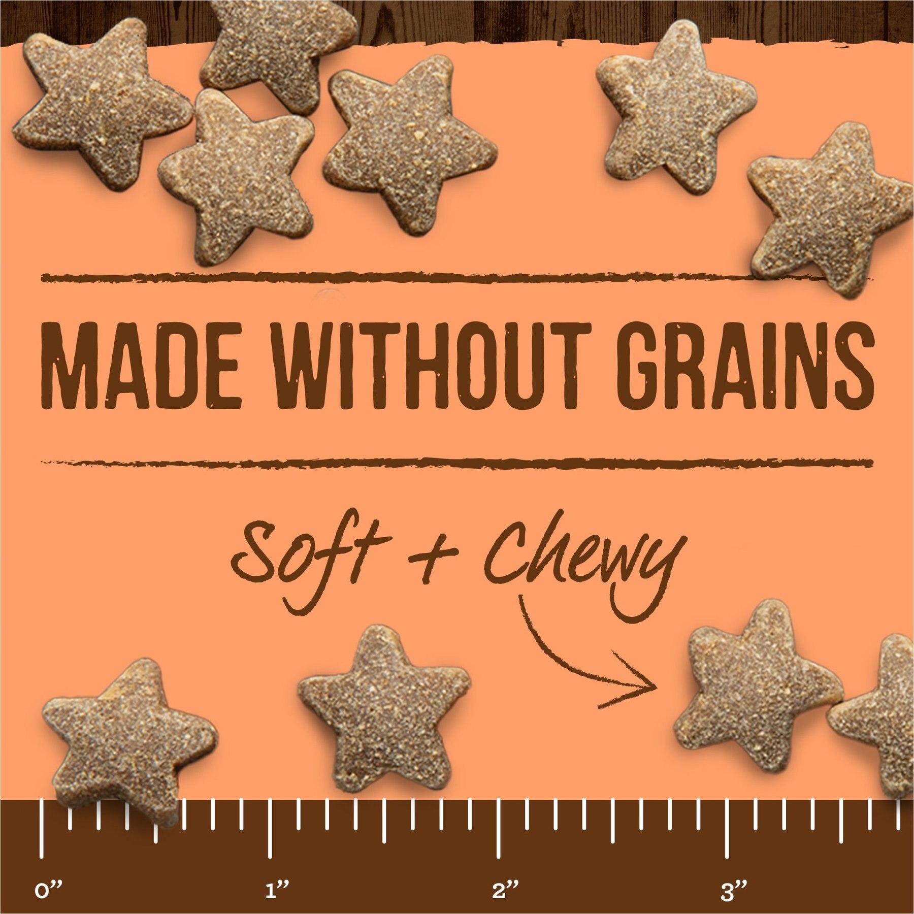 Merrick Power Bites Real Salmon Recipe Grain-Free Soft & Chewy Dog Treats
