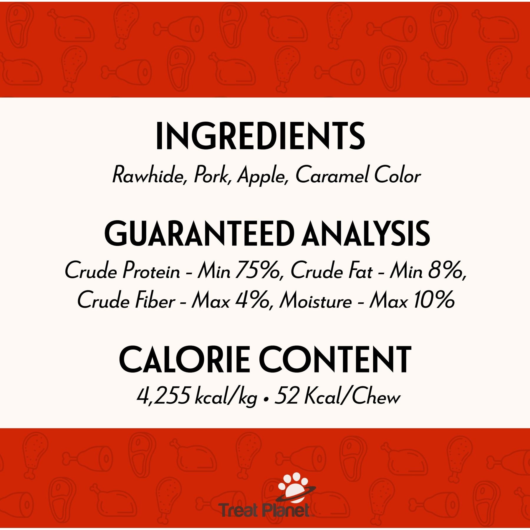 Etta Says! Crunchy Pork + Apple Chew Bars Dog Treats