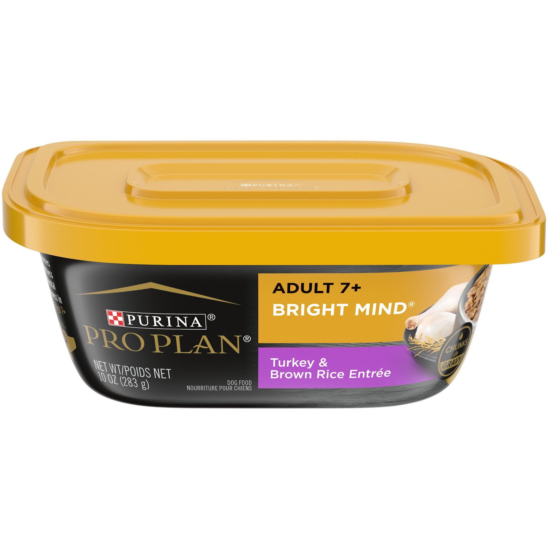 Purina Pro Plan Bright Mind Senior Adult 7+ Turkey & Brown Rice Entree Wet Dog Food
