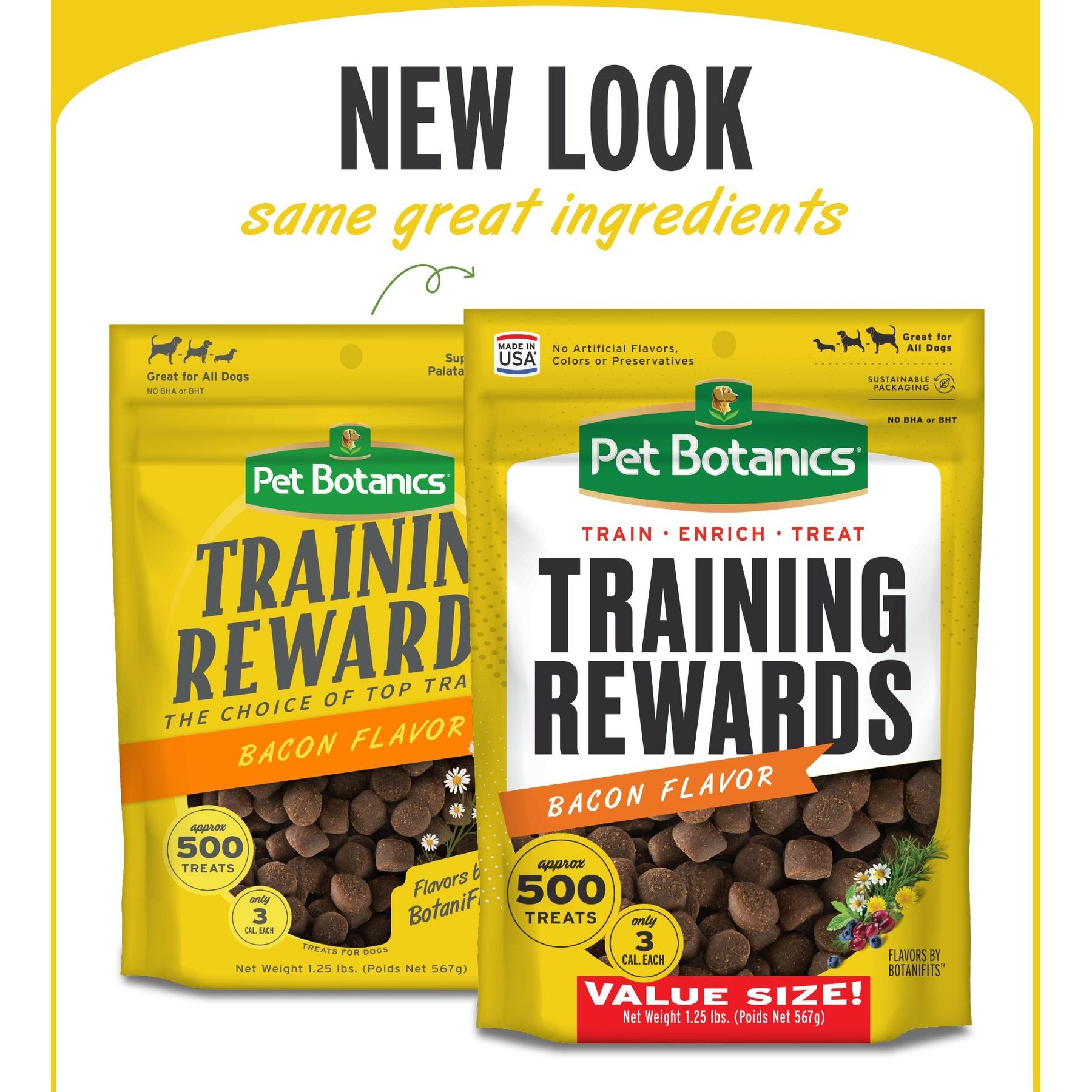 Pet Botanics Training Reward Bacon Flavor Dog Treats