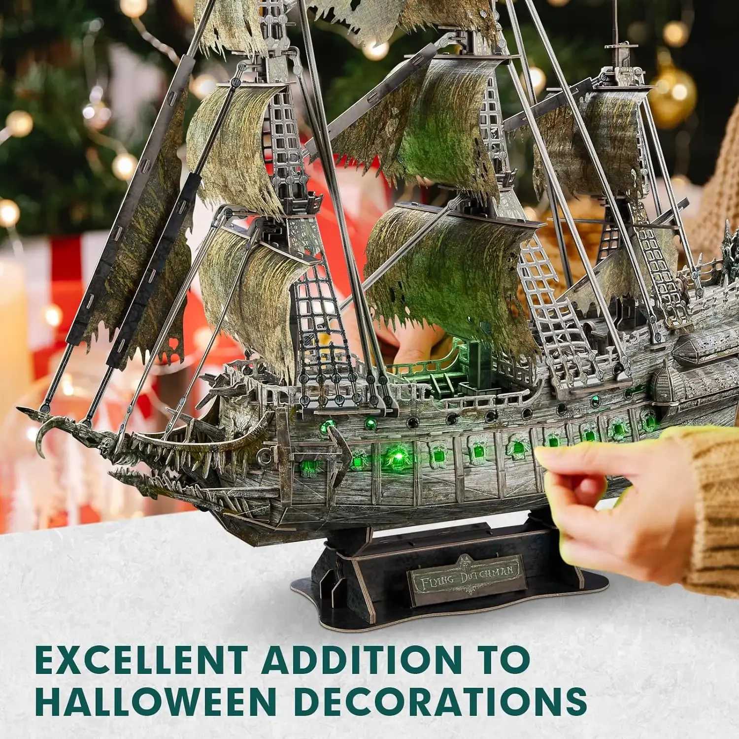 3D assembly pirate ship model assembly difficulty DIY ship model adult craft mens gift model kit W241120