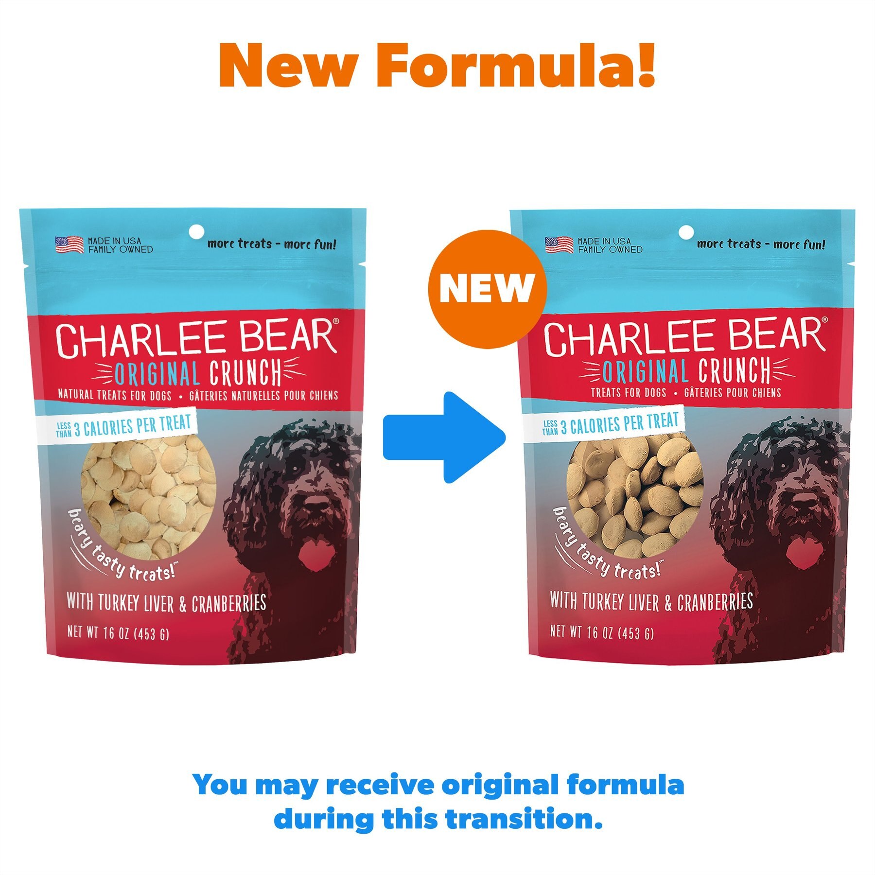Charlee Bear Turkey Liver & Cranberries Flavor Dog Treats