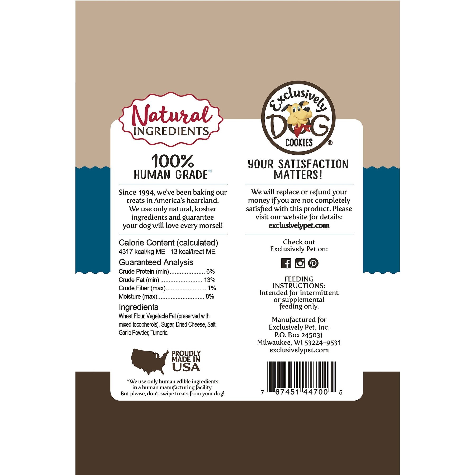Exclusively Dog Best Buddy Bones Cheese Flavor Dog Treats