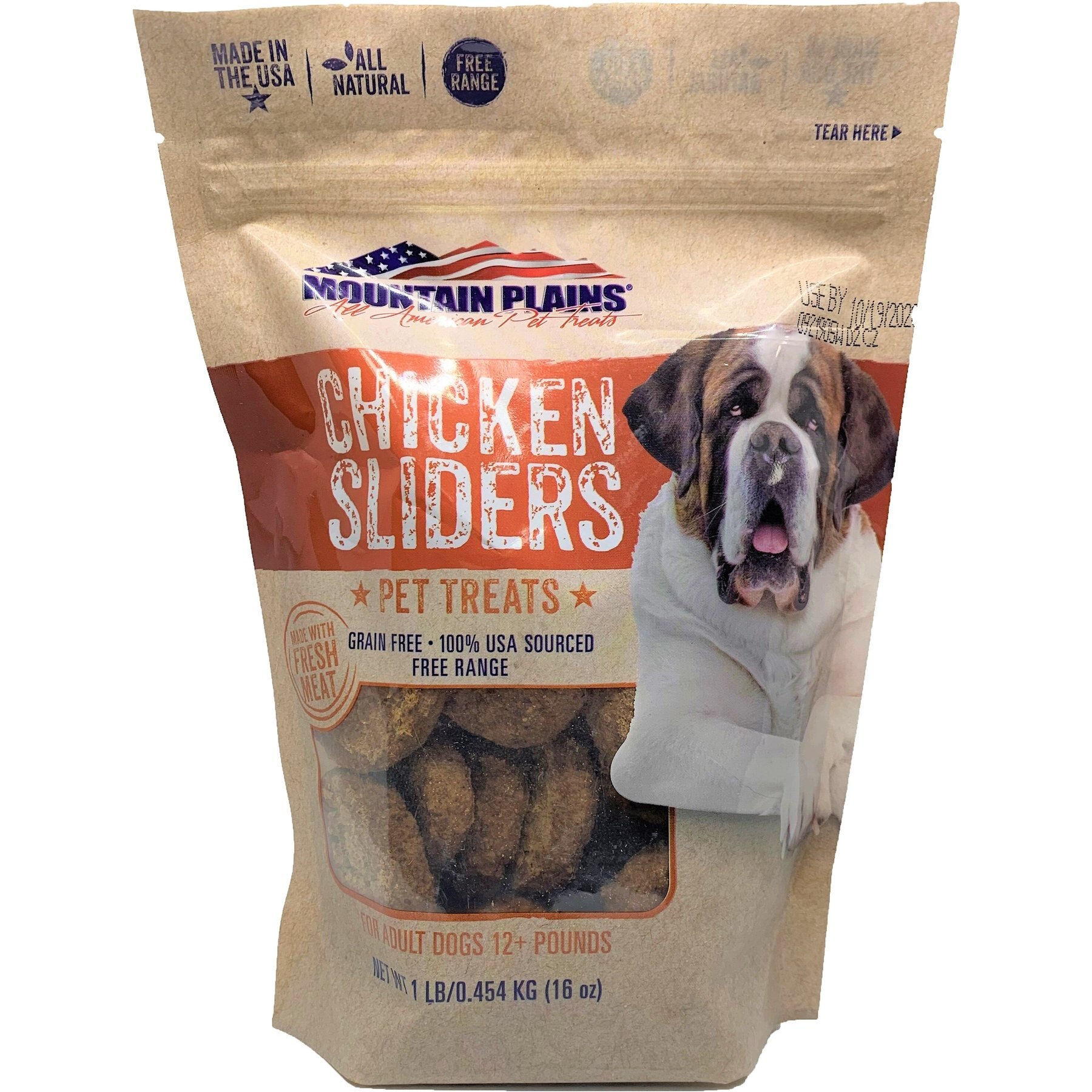 Mountain Plains All American Pet Treats Chicken Sliders Grain-Free Free Range Dog Treats