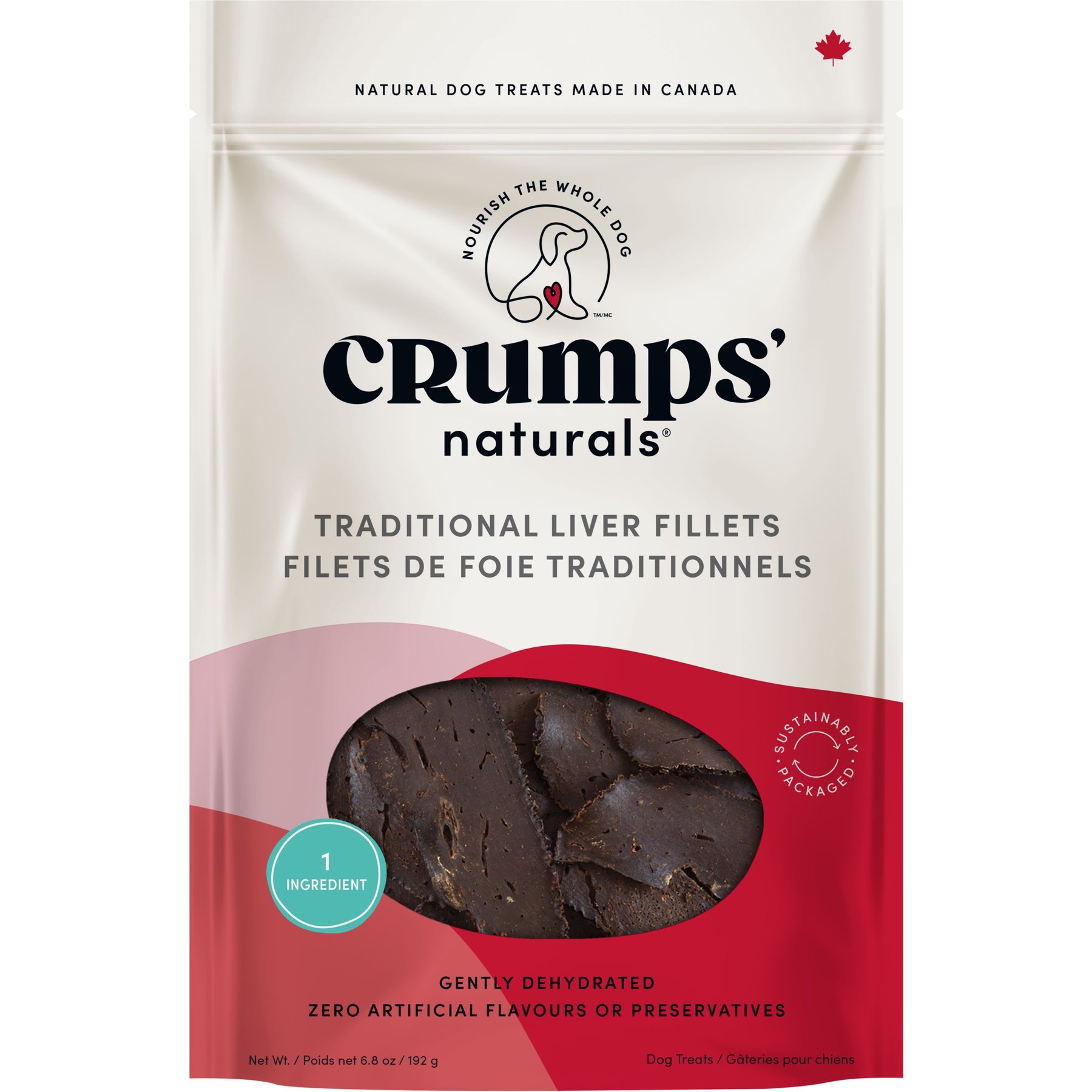 Crumps' Naturals Traditional Liver Fillets Dog Treats