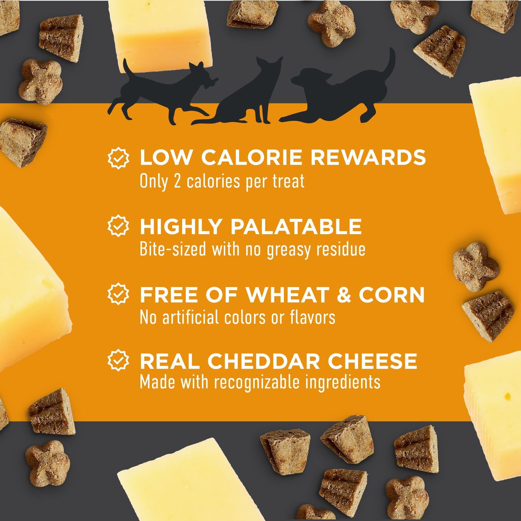 Cloud Star Crunchy Tricky Trainers Cheddar Flavor Dog Treats