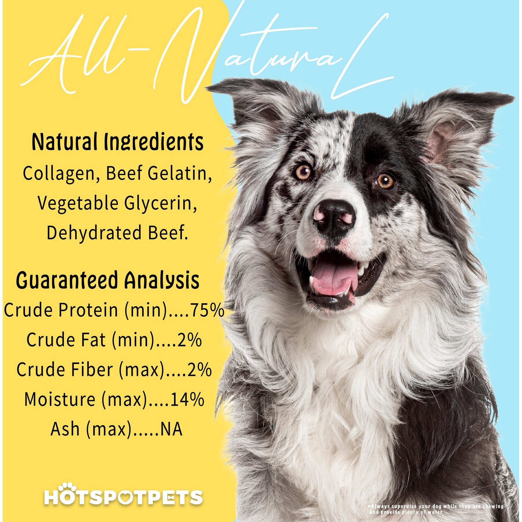 HOTSPOT PETS 6-in Beef Crunchy Munchy Rolls Dog Treats