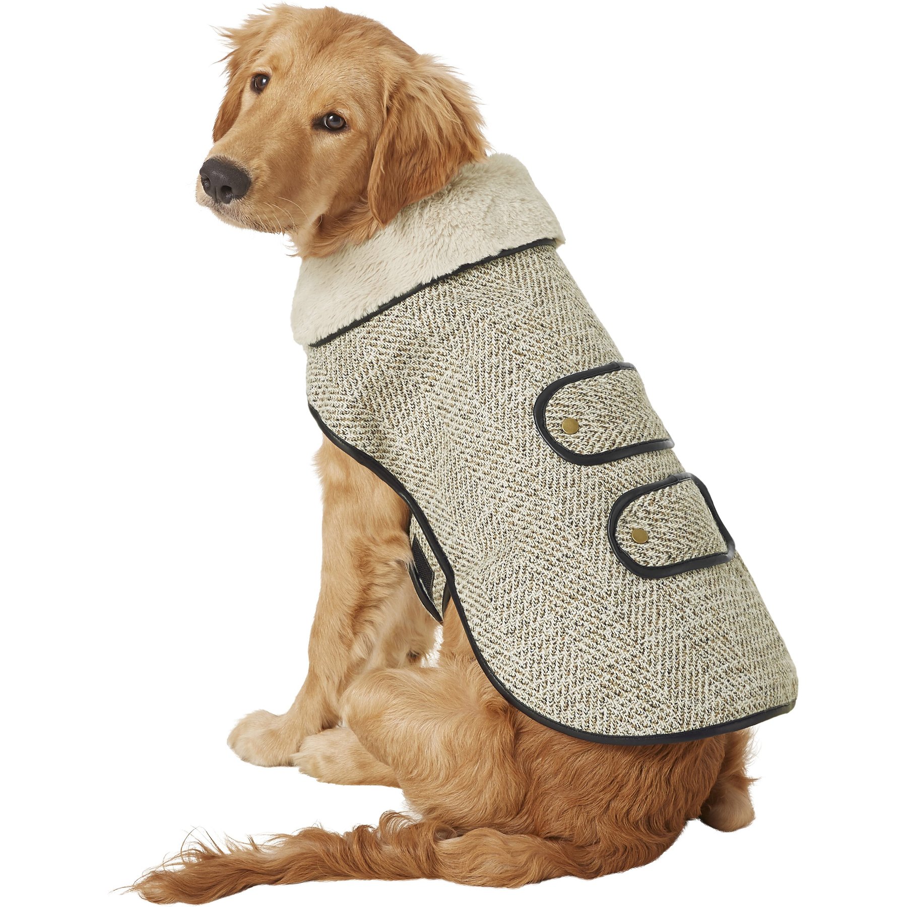 Frisco Mid-Heavyweight Manhattan Tweed Dog & Cat Coat