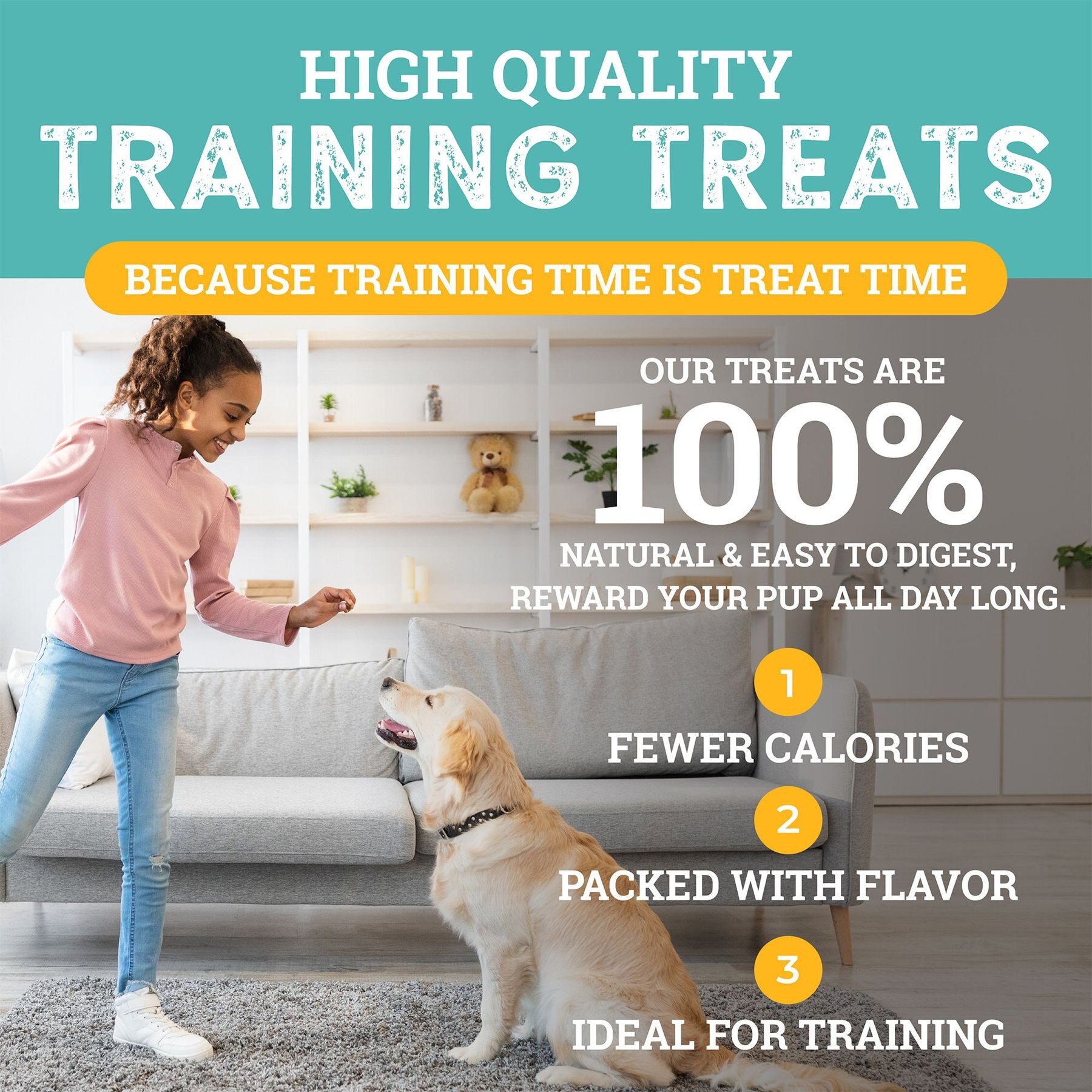 Etta Says! Sit! Training Treats Peanut Butter Recipe Dog Treats, 6-oz bag