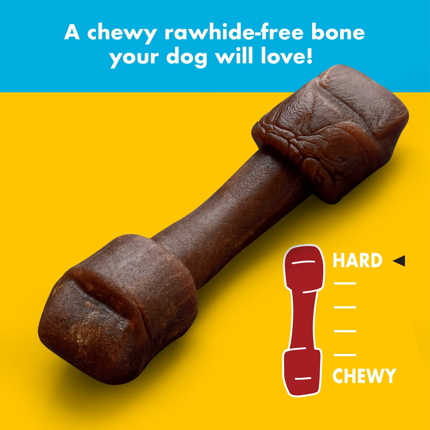 Chewsday Chicken Delight Chew Bones Rawhide-Free Dog Hard Chews, 7 count, Small