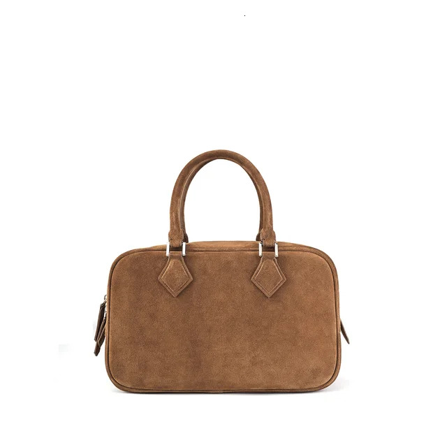 31Cm Suede Square Women Retro Designer Handbags Frosted Cowhide Leather Shoulder Crossbody Bags Fall Winter New BagVoyage