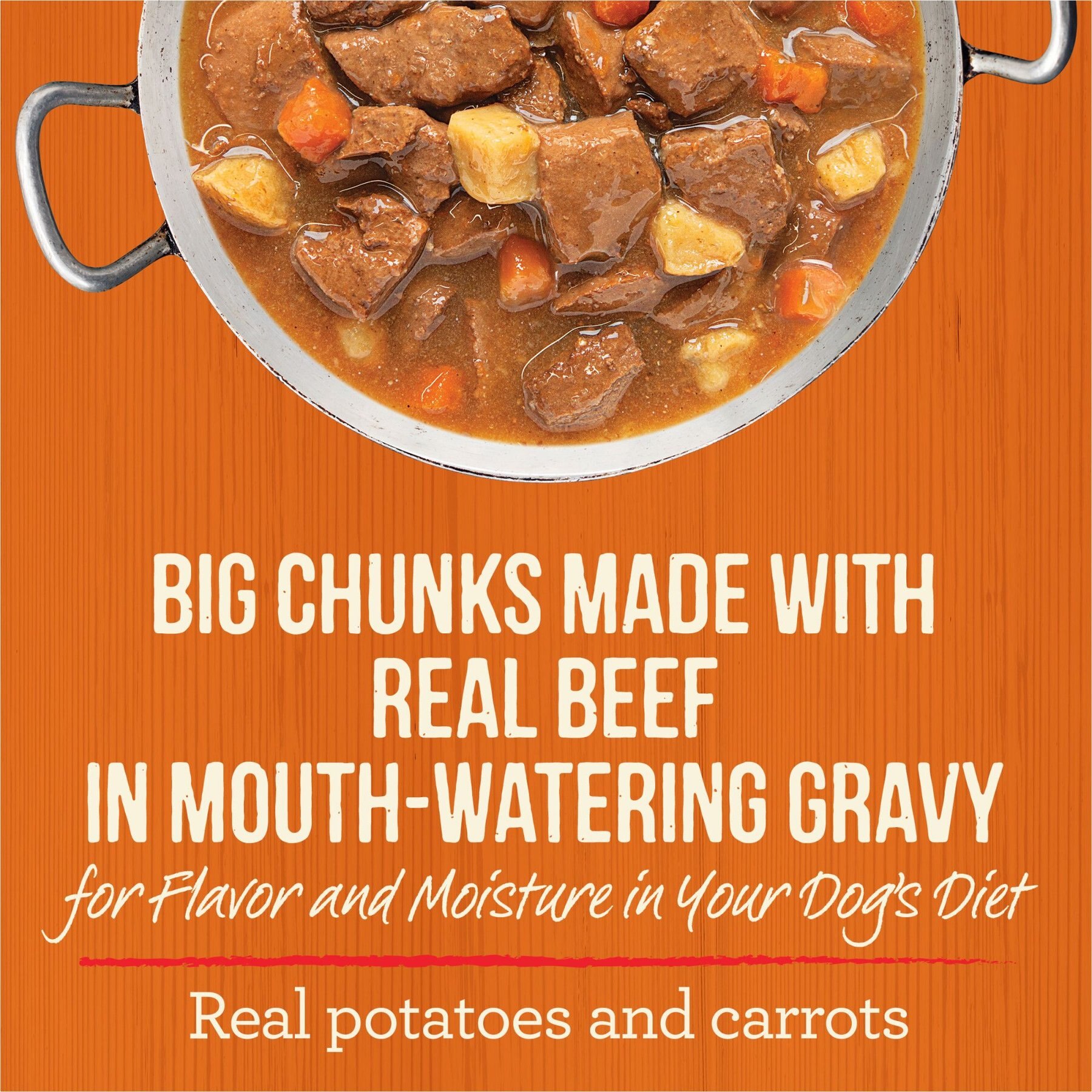 Merrick Chunky Grain-Free Wet Dog Food Pappy's Pot Roast Dinner