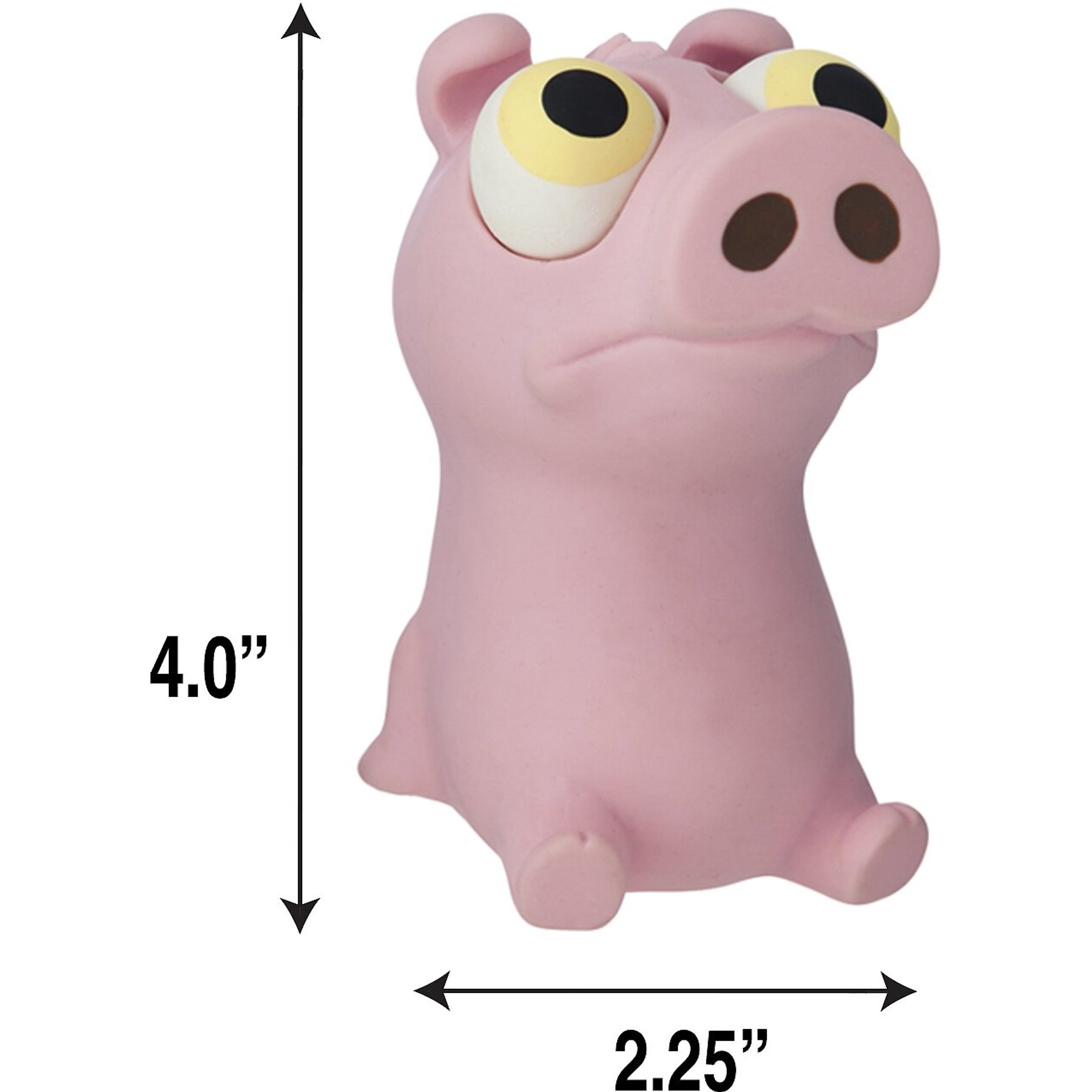 Hartz Bug Eyes Squeak Latex Dog Toy, Character Varies