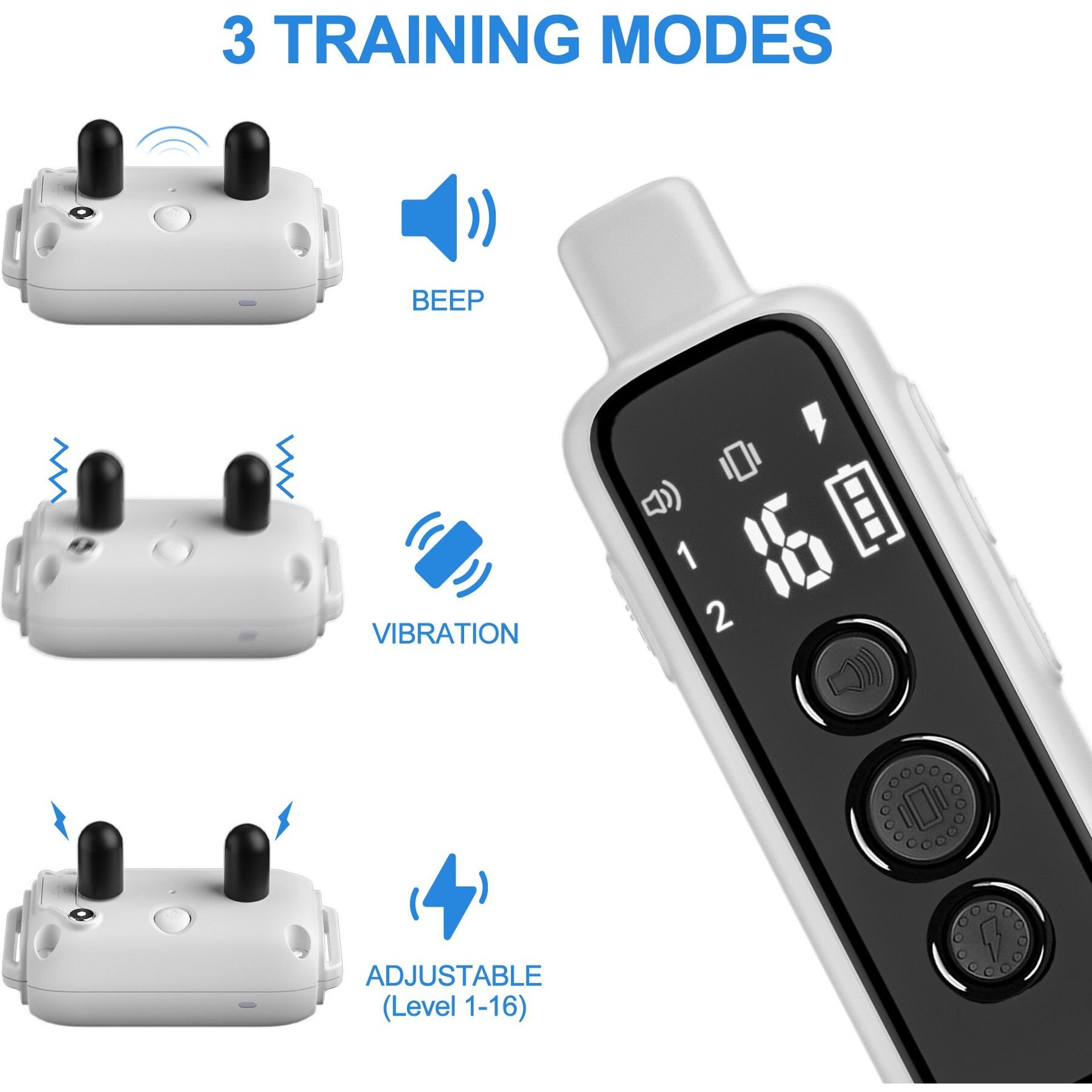PATPET P650 Anti-Bark & Remote Dog Training Collar