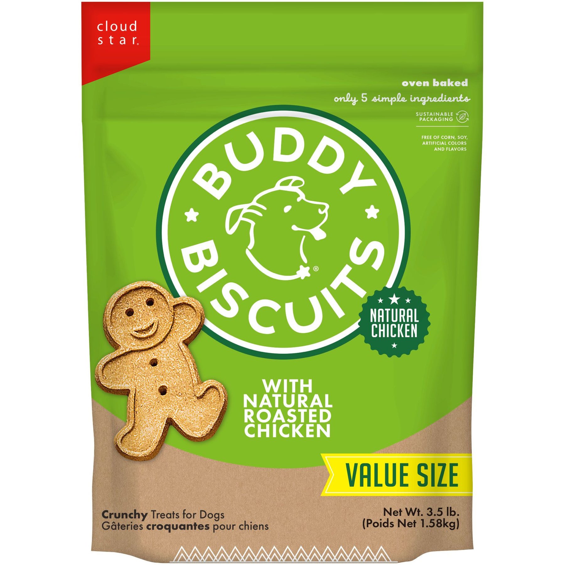 Buddy Biscuits with Roasted Chicken Oven Baked Dog Treats